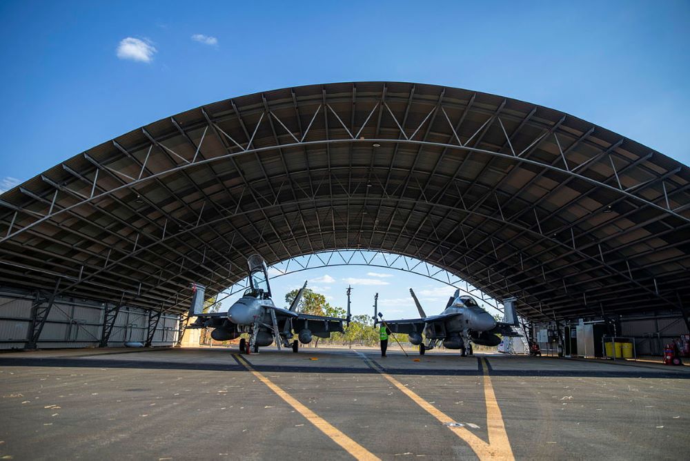 Critical defence infrastructure under protective cover